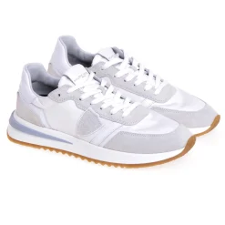 Sneaker Philippe Model Tropez 2.1 in camoscio e tessuto