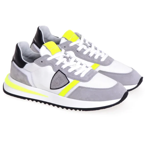 Sneaker Philippe Model Tropez 2.1 in camoscio e tessuto
