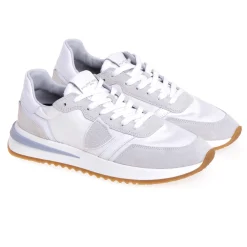 Sneaker Philippe Model Tropez 2.1 in camoscio e tessuto