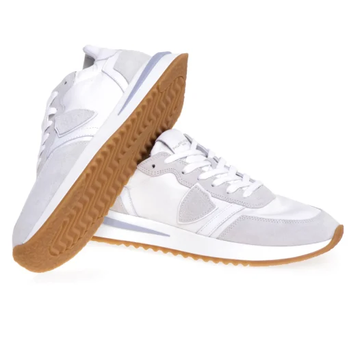 Sneaker Philippe Model Tropez 2.1 in camoscio e tessuto