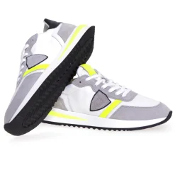 Sneaker Philippe Model Tropez 2.1 in camoscio e tessuto