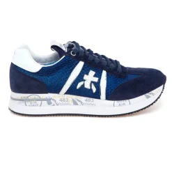 Sneaker Premiata Conny in camoscio e tessuto retinato
