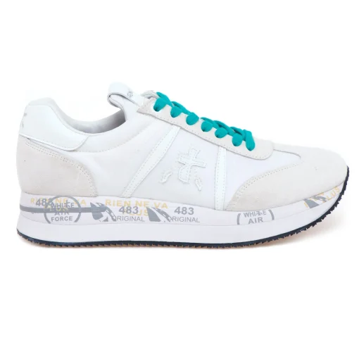 Sneaker Premiata Conny in camocio e tessuto