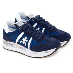 Sneaker Premiata Conny in camoscio e tessuto retinato