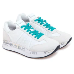 Sneaker Premiata Conny in camocio e tessuto