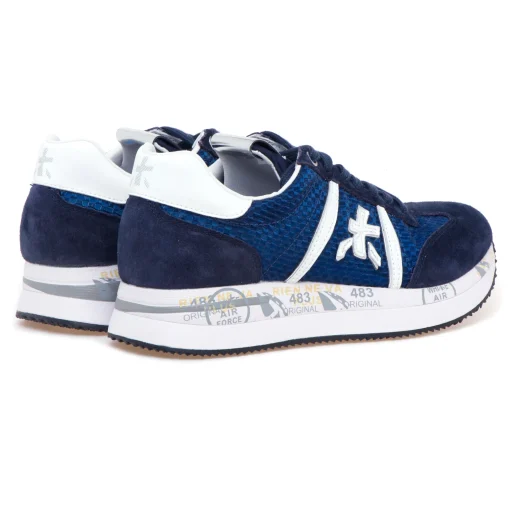 Sneaker Premiata Conny in camoscio e tessuto retinato