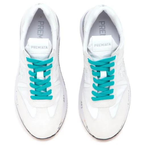 Sneaker Premiata Conny in camocio e tessuto