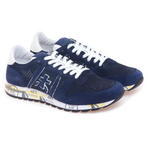 Sneaker Premiata Eric in camoscio forato