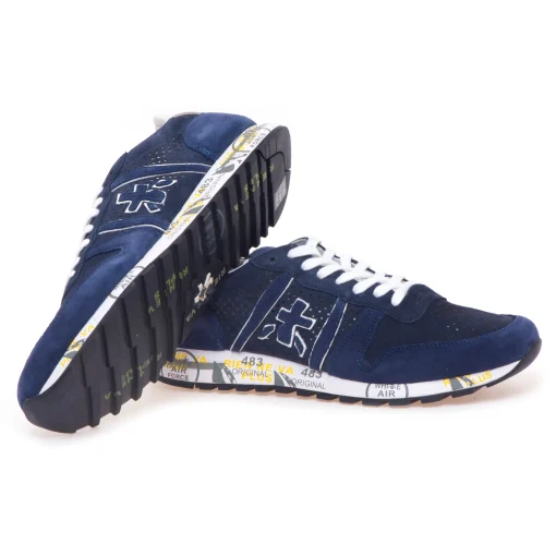 Sneaker Premiata Eric in camoscio forato