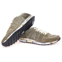 Sneaker Premiata Eric in camoscio forato