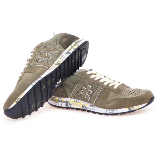 Sneaker Premiata Eric in camoscio forato