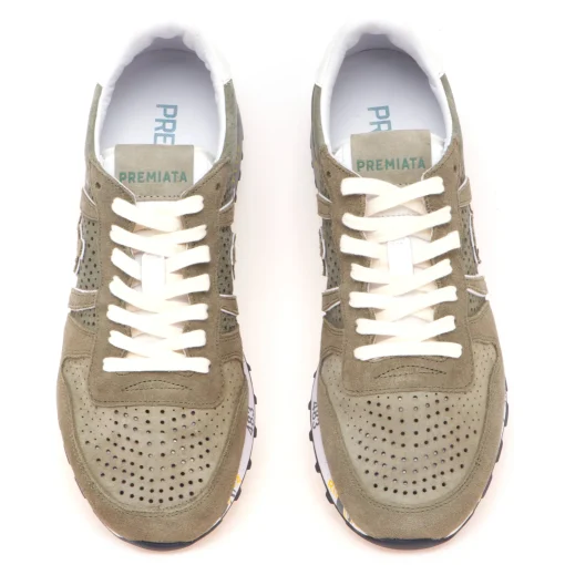Sneaker Premiata Eric in camoscio forato