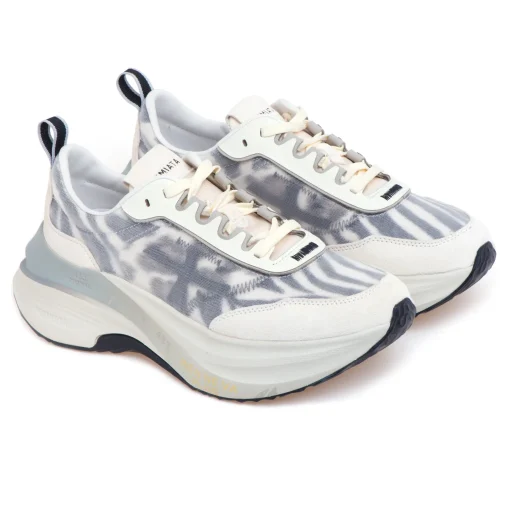 Sneaker Premiata Hill in camoscio e tessuto tecnico