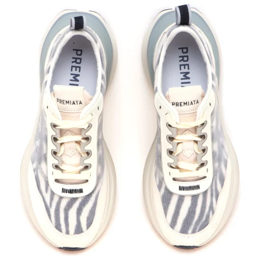 Sneaker Premiata Hill in camoscio e tessuto tecnico