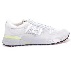Sneaker Premiata Landeck in camoscio e tessuto retinato
