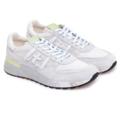 Sneaker Premiata Landeck in camoscio e tessuto retinato