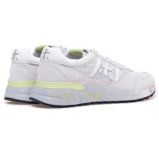 Sneaker Premiata Landeck in camoscio e tessuto retinato