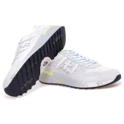 Sneaker Premiata Landeck in camoscio e tessuto retinato