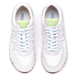 Sneaker Premiata Landeck in camoscio e tessuto retinato