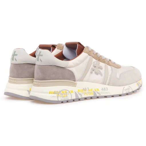 Sneaker Premiata Lander in camoscio e tessuto