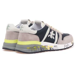 Sneaker Premiata Lander in camoscio e tessuto