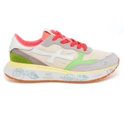 Sneaker Premiata Lauryn in camoscio e tessuto