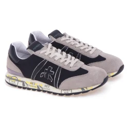 Sneaker Premiata Lucy in camoscio e tessuto