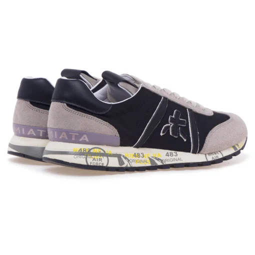 Sneaker Premiata Lucy in camoscio e tessuto