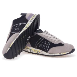Sneaker Premiata Lucy in camoscio e tessuto