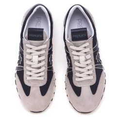 Sneaker Premiata Lucy in camoscio e tessuto