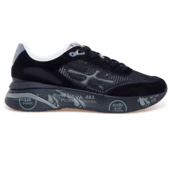 Sneaker Premiata MoeRun in camoscio e tessuto tecnico retinato