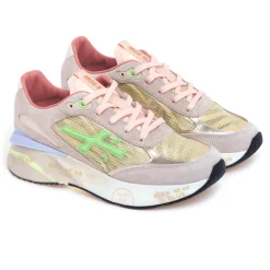 Sneaker Premiata MoeRun in camoscio e tessuto