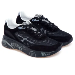 Sneaker Premiata MoeRun in camoscio e tessuto tecnico retinato