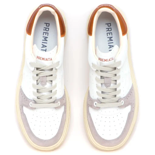 Sneaker Premiata Quinn in pelle e camoscio