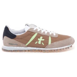 Sneaker Premiata Sean in camoscio e tessuto