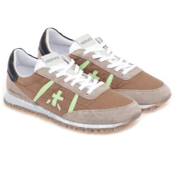 Sneaker Premiata Sean in camoscio e tessuto