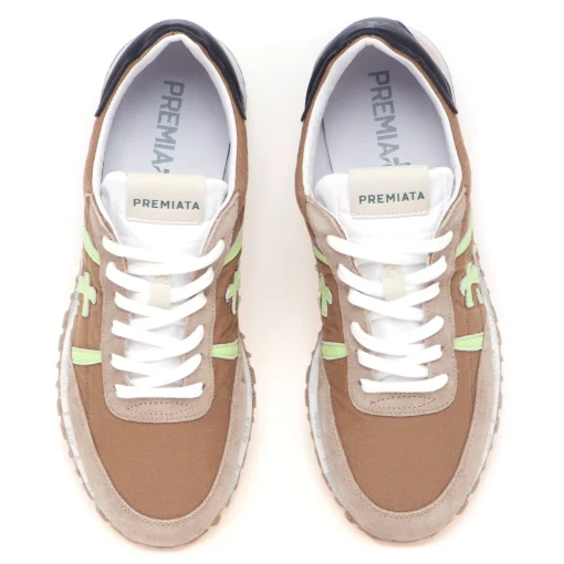 Sneaker Premiata Sean in camoscio e tessuto