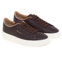 Sneaker Santoni DBS in pelle martellata