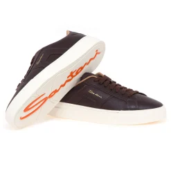 Sneaker Santoni DBS in pelle martellata