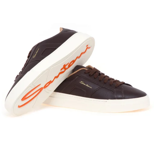 Sneaker Santoni DBS in pelle martellata