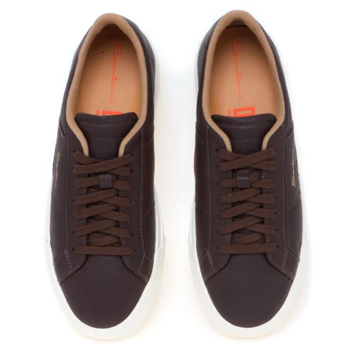 Sneaker Santoni DBS in pelle martellata