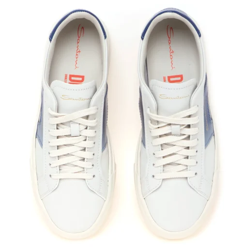 Sneaker Santoni DBS in pelle sfumata