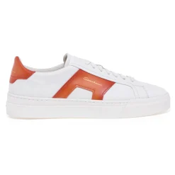 Sneaker Santoni Double Buckle in pelle