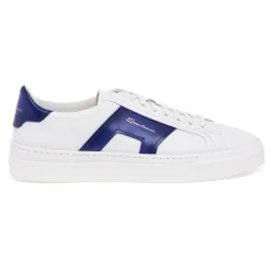 Sneaker Santoni Double Buckle in pelle