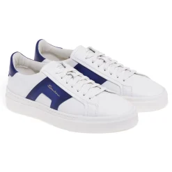 Sneaker Santoni Double Buckle in pelle