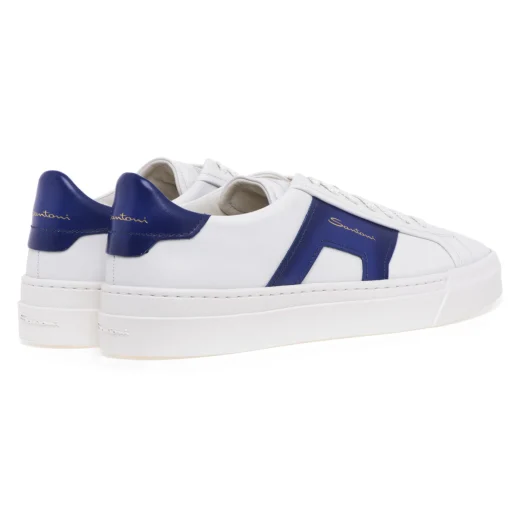 Sneaker Santoni Double Buckle in pelle