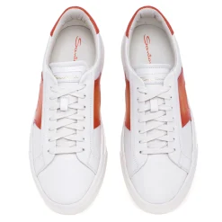 Sneaker Santoni Double Buckle in pelle