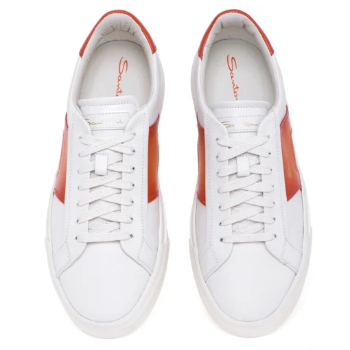 Sneaker Santoni Double Buckle in pelle