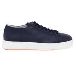 Sneaker Santoni in pelle martellata