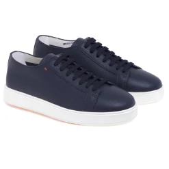 Sneaker Santoni in pelle martellata